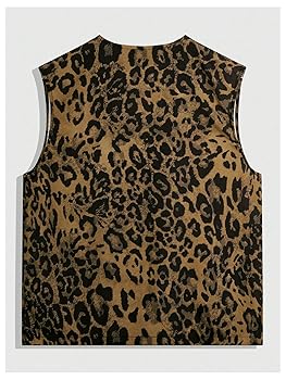 即完売 US 三軒茶屋 Fake Fur Leopard Zip Up Vest US 三軒茶屋 Fake Fur Leopard Zip Up Vest 38 Leopard Faux Fur
